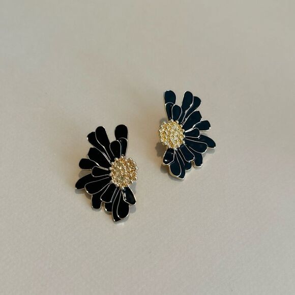 Flower earrings M839 - Picture 3 of 5